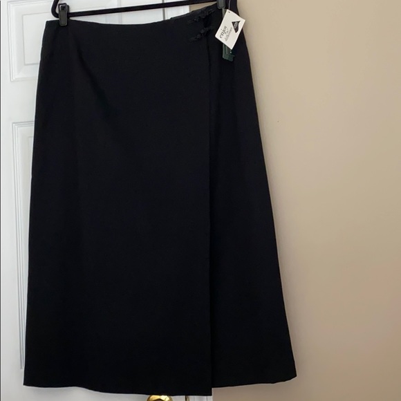 Lauren Ralph Lauren Dresses & Skirts - Lauren Ralph Lauren Black Wool blend wrap Skirt